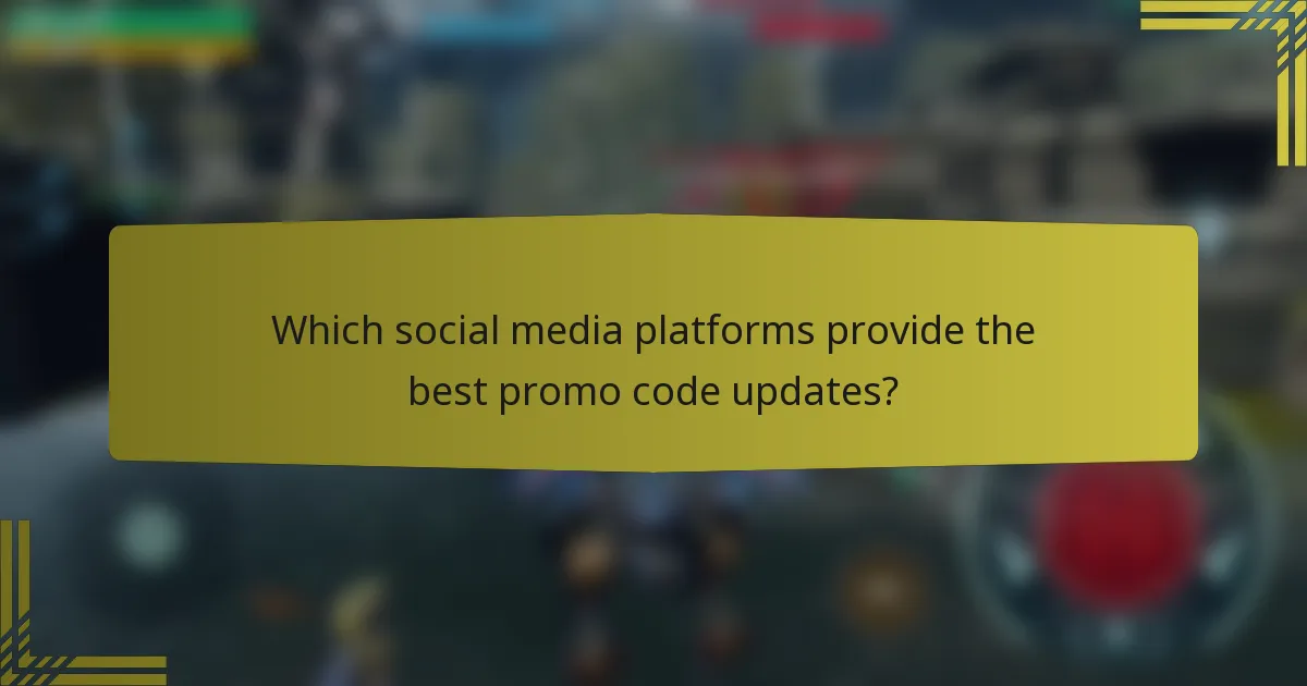 Which social media platforms provide the best promo code updates?